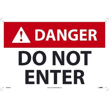 Nmc DANGER, DO NOT ENTER, 7X10, 050 D694R
